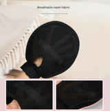 Pink 3-Pack Gentle Pet Grooming Glove - Deshedding, Bathing & Massage Mitt for Dogs & Cats, Breathable & Adjustable - Rear View