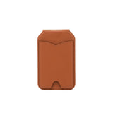 Brown Chic MagSafe Wallet with Mirror & Stand - PU Leather Card Holder for iPhone 12-16 Series