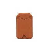 Brown Chic MagSafe Wallet with Mirror & Stand - PU Leather Card Holder for iPhone 12-16 Series