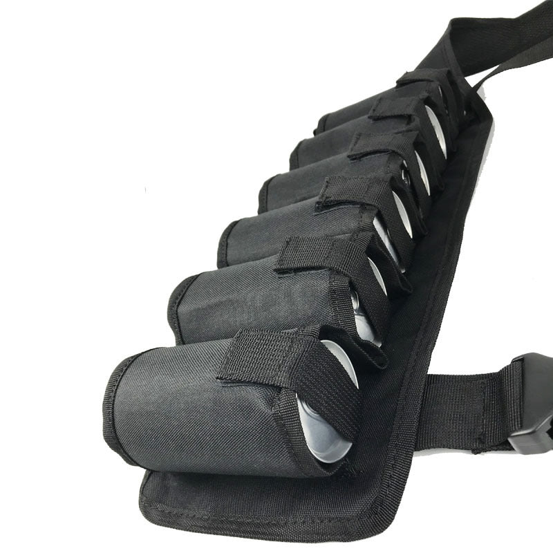 Black Ultimate 12-Can Beverage Carrier Vest - Hands-Free Outdoor Party Backpack