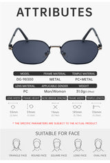 Purple Gradient Lenses Chic Oval Sunglasses for Women - UV400 Protection Lightweight Metal Frame, Comfortable Design - Close-Up Angle