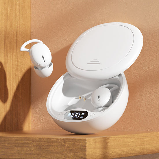 White Ultra-Comfort Wireless Sleep Earbuds - Bluetooth 5.4, Hi-Res Audio, Noise Isolating, 60H Playtime for Side Sleepers