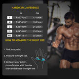 Size L Black Heavy Duty Workout Gloves with Wrist Support - Anti-Slip Gel Padded Gym Gloves for Weightlifting, Training & Fitness - Close-Up Angle