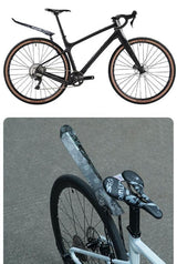 Style B Black and Green Lightweight Bicycle Rear Mudguard - Adjustable PP5 Fender for MTB, Road & Folding Bikes (NOT for V-Brakes) - Front View