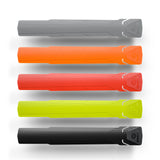 2 Pcs Black Durable Bicycle Frame Down Tube Protector Sticker  - Anti-Scratch Guard for MTB & Road Bikes - Front View