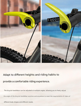Pink Ultralight Ergonomic Bike Bar Ends - High-Strength Composite Horn Grips (22.2mm)