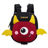 Black Adorable Monster Pet Backpack Harness - Small Dog & Cat Treat Pouch with Poop Bag Dispenser
