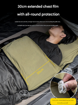 Grey Ultra-Stretch Sleeping Bag Liner - Portable & Lightweight Envelope Sleep Sack for Camping & Travel - Top-Down View