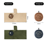 Green Cozy 4-in-1 Wearable Fleece Poncho Sleeping Bag - Multifunctional Camping Blanket with Detachable Hood - Front View