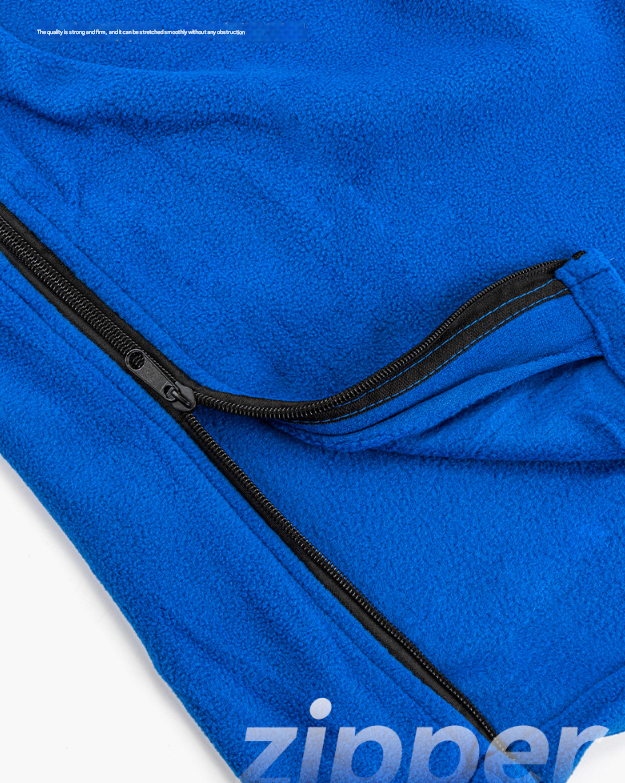 Green Versatile Double-Sided Fleece Bag Liner - Lightweight & Portable Travel Blanket for Camping & Outdoors