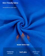 Blue Versatile Double-Sided Fleece Bag Liner - Lightweight & Portable Travel Blanket for Camping & Outdoors - Top-Down View