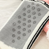2 Pcs Pink Women's Ultra Soft Sherpa Lined Slipper Socks - Cozy Warm Non-Slip Gripper Home Socks - Top-Down View