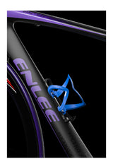 Blue Ultra Lightweight Road & Mountain Bike Water Bottle Cage - 39g Polycarbonate + Glass Fiber, Fits Most Bottles - Top-Down View