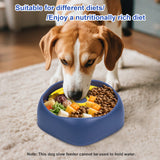 Yellow,Green and Blue Interactive Dog Puzzle Feeder Bowl - Slow Eating & Mental Stimulation Toy for Small Medium Breeds - Top-Down View