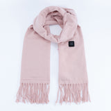 Pink USB Electric Heated Scarf - 3-Level Heat Setting Winter Neck Warmer
