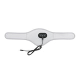 Light Grey Heated Vibrating Neck Wrap - USB Powered Massager for Soothing Pain Relief with 3 Heat & 3 Vibration Modes