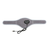 Dark Grey Heated Vibrating Neck Wrap - USB Powered Massager for Soothing Pain Relief with 3 Heat & 3 Vibration Modes