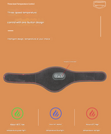 Dark Grey Heated Vibrating Neck Wrap - USB Powered Massager for Soothing Pain Relief with 3 Heat & 3 Vibration Modes - Side View