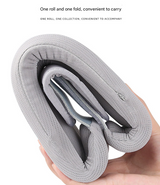 Grey Ergonomic Neck Support Brace - Adjustable Soft Cervical Collar for Posture Correction