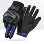 Size M Purple and Black Protective Motorcycle Riding Gloves - Hard Knuckle Armour & Touchscreen Fingertips