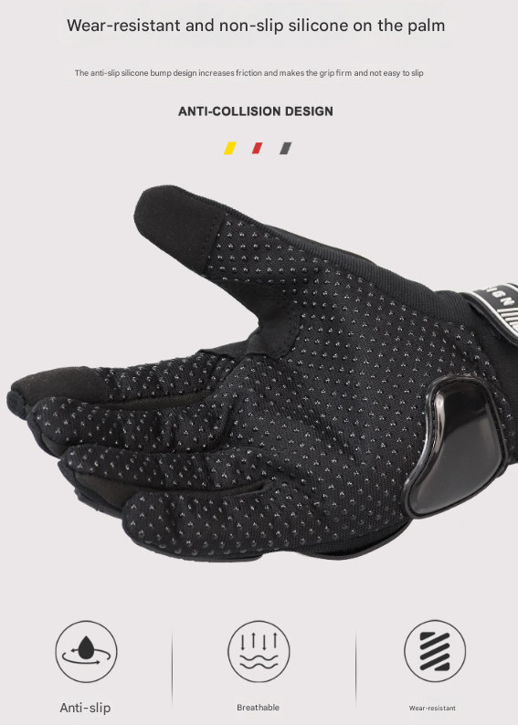 Size 2XL Purple and Black Protective Motorcycle Riding Gloves - Hard Knuckle Armour & Touchscreen Fingertips