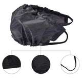 5 Pcs Black Men's Reusable Beard Guard Bib - Protective Beard Cover for Eating and Sleeping - Black Beard Bonnet Apron - Side View