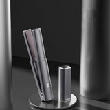 Dark Grey Compact Cordless Hair Straightener - Portable 2-in-1 Mini Flat Iron, USB-C Rechargeable for Travel & Touch-ups