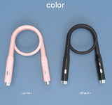 Black Hands-Free LED Neck Reading Light - USB Rechargeable with 3 Color & Brightness Modes, Flexible Gooseneck for Books, Crafts & Knitting - Front View