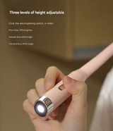 Black Hands-Free LED Neck Reading Light - USB Rechargeable with 3 Color & Brightness Modes, Flexible Gooseneck for Books, Crafts & Knitting - Rear View