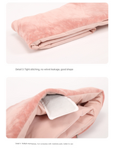Black USB Electric Heated Scarf - Portable Puffer Neck Warmer with 3-Level Heat Control for Winter - Rear View