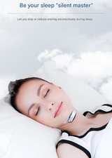 Black Smart Anti-Snoring Device - Rechargeable Pulse Throat Stimulator for Quieter Sleep - Side View