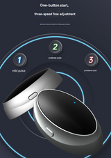 Black Smart Anti-Snoring Device - Rechargeable Pulse Throat Stimulator for Quieter Sleep - Rear View