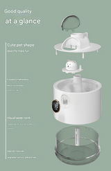Pink Adorable Space Capsule Humidifier - Portable USB Cool Mist Maker with LED Display & Ambient Night Light - Top-Down View