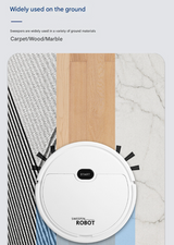 Black 3-in-1 Smart Robot Vacuum Cleaner - Automatic Sweeping, Mopping & Suction for Hard Floors & Pet Hair - 45-Degree Angle