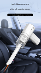 White 2-in-1 Cordless Handheld Vacuum and Air Blower - Portable & Lightweight Cleaner for Car, Home, and Pet Hair - Front View