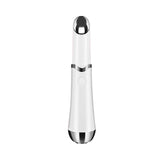 White Sonic Eye & Lip Massager with Red & Blue Light Therapy - Heated Vibrating Wand for Puffiness and Wrinkles