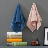 Grey Premium 3-Piece 100% Cotton Towel Set - Ultra Soft, Absorbent & Quick-Dry for Bathroom - Side View