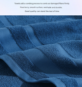 White Premium 3-Piece 100% Cotton Towel Set - Ultra Soft, Absorbent & Quick-Dry for Bathroom - 45-Degree Angle