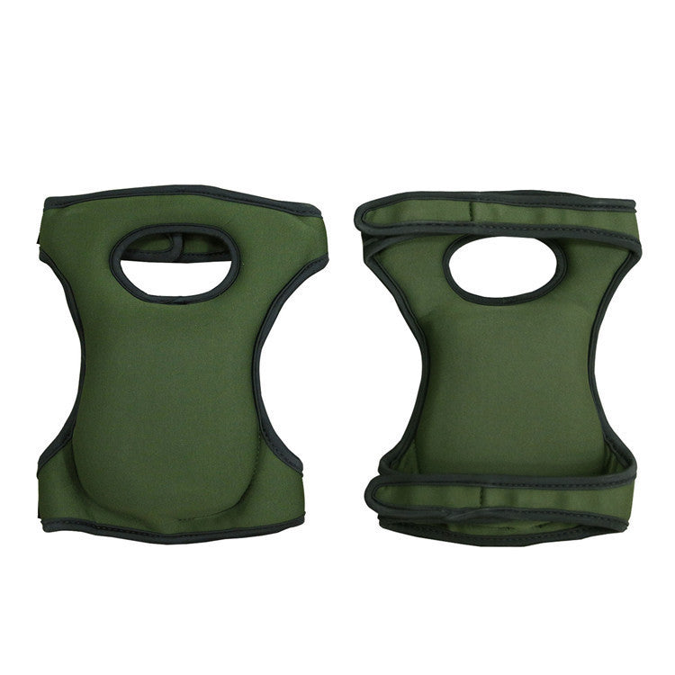 Green Adjustable Gardening Knee Pads - Comfortable Neoprene Knee Protectors for Weeding & Outdoor Wo