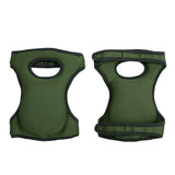 Green Adjustable Gardening Knee Pads - Comfortable Neoprene Knee Protectors for Weeding & Outdoor Work - Front View