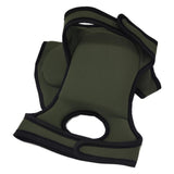 Green Adjustable Gardening Knee Pads - Comfortable Neoprene Knee Protectors for Weeding & Outdoor Work - Rear View