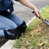 Purple Adjustable Gardening Knee Pads - Comfortable Neoprene Knee Protectors for Weeding & Outdoor Work - Close-Up Angle