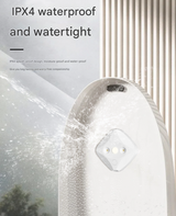 2 Pcs White Automatic UVC Toilet Sanitizer Light - Rechargeable Portable Sterilizer for Bathroom Hygiene