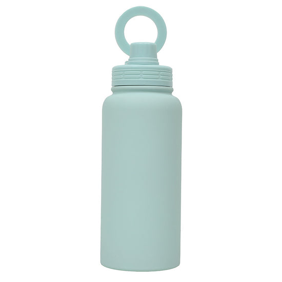 Light Green Premium 35oz Stainless Steel Insulated Sports Bottle with Magnetic Phone Holder Lid