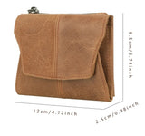 Green Genuine Leather Women's Wallet -C Multifunctional Coin & Card Holder, Fashionable Card Box in Top-Grade Cowhide - Front View