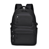 Black Trendy Korean-Style Large-Capacity Backpack for Women - 14" Laptop Travel Bag