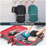 Pink Ultra-Light Foldable Outdoor Backpack - Portable Travel Hiking Bag - Top-Down View