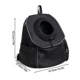Ventilated Adjustable Pet Backpack - Carrier for Small to Medium Dogs and Large Cats, Purple