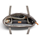 Grey Waterproof Women's Tote Shoulder Bag - Large Capacity with 15-Inch Laptop Pocket - Front View