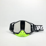 Black Frame With Mercury Flakes Motocross Goggles - Durable Off-Road Motorcycle Riding Eye Protection with Lens